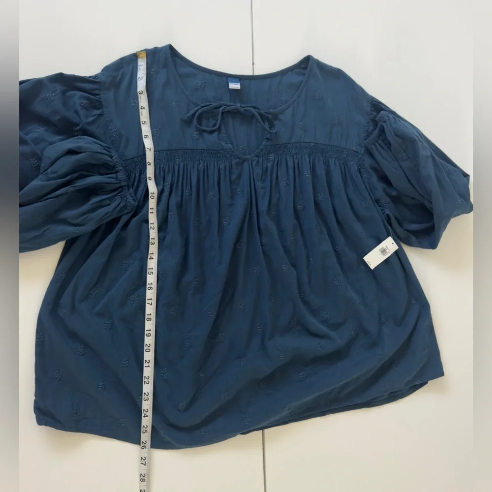 Old Navy blue Blouse with Embroidered Details 💙 - Picture 3 of 8